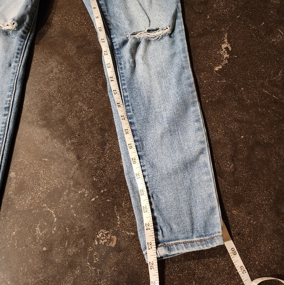 Womens petite Kancan Stylish Distressed Blue Jeans size 1 - Picture 3 of 11